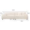 Modern Comfortable Cloud Sofa, Soft Plush Corduroy With Square Armrests