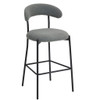 Counter Height Bar Stools With Powder Coating Base And Footrest