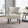 Modern Accent Arm Chair With Channel Back