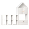 Versatile Children's Bookshelf With House Shaped Design, Multi Functional Storage