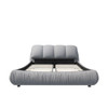 Luxury Upholstered Platform Bed With Oversized Padded Backrest And Solid Wood Frame Luxury Upholstered Platform Bed With Oversized Padded Backrest And Solid Wood Frame