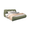 Luxury Upholstered Platform Bed With Oversized Padded Backrest And Solid Wood Frame Luxury Upholstered Platform Bed With Oversized Padded Backrest And Solid Wood Frame