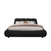 Luxury Upholstered Platform Bed With Oversized Padded Backrest And Solid Wood Frame Luxury Upholstered Platform Bed With Oversized Padded Backrest And Solid Wood Frame