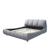 Luxury Upholstered Platform Bed With Oversized Padded Backrest And Solid Wood Frame Luxury Upholstered Platform Bed With Oversized Padded Backrest And Solid Wood Frame