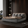 Luxury Upholstered Platform Bed With Oversized Padded Backrest And Solid Wood Frame Luxury Upholstered Platform Bed With Oversized Padded Backrest And Solid Wood Frame