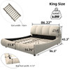 Luxury Upholstered Platform Bed With Oversized Padded Backrest And Solid Wood Frame Luxury Upholstered Platform Bed With Oversized Padded Backrest And Solid Wood Frame