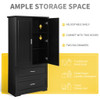 Tall Bathroom Storage Cabinet, Cabinet With 2 Doors And Drawers, Adjustable Shelf Tall Bathroom Storage Cabinet, Cabinet With 2 Doors And Drawers, Adjustable Shelf