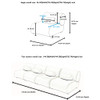 Modern L-Shaped Modular Sofa Set High Comfort Chenille Fabric