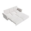 Pull Out Sofa Bed 3 In 1 Velvet Convertible Sleeper Sofa With Nailhead Trim & Rolled Arm, Multi Functional