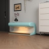 Modern Upholstered Entryway Bench With LED Sensor Light Modern Upholstered Entryway Bench With LED Sensor Light