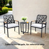 Outdoor Patio Stationary Dining Chairs With Outdoor Grade Sunbrella Cushions, Branch Like Backrest (Set of 2) - Bourbon Brown