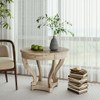 Curved Legs Farmhouse Style Small Size Round Dining Table End Table Side Table Coffee Table For Dinette, Kitchen, Dining Room Or Living Room - Natural Wood Grain Distressed Curved Legs Farmhouse Style Small Size Round Dining Table End Table Side Table Coffee Table For Dinette, Kitchen, Dining Room Or Living Room - Natural Wood Grain Distressed