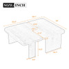 Modern Minimalist Coffee Table Set With Splicing Design