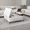 Modern Square Storage Ottoman Coffee Table With Lift-Top Design