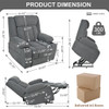 Power Lift Recliner Chair With Extended Footrest, Remote Control, Cup Holders, And Side Pockets Power Lift Recliner Chair With Extended Footrest, Remote Control, Cup Holders, And Side Pockets