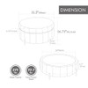 Upholstered Round Ottoman With Reversible Lid, Channel Tufted Pumpkin Shape Upholstered Round Ottoman With Reversible Lid, Channel Tufted Pumpkin Shape