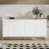 Modern Sideboard Buffet Cabinet With Handleless Press To Open Design With 4 Doors