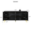 Modern Sideboard Buffet Cabinet With Handleless Press To Open Design With 4 Doors