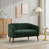Modern Loveseat Couch Sofa With Corduroy Upholstery, 2 Seat