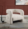 Yitua - Teddy Sherpa Accent Chair - White