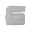 Yitua - Teddy Sherpa Accent Chair - White