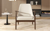 Mid-Century Modern Accent Armchair With High Back