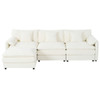 Modern Comfy Deep Seat Modular Sectional Sofa Cloud Couch With Ottoman Modern Comfy Deep Seat Modular Sectional Sofa Cloud Couch With Ottoman
