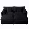 Modern Comfy Deep Seat Modular Sectional Sofa Cloud Couch With Ottoman Modern Comfy Deep Seat Modular Sectional Sofa Cloud Couch With Ottoman