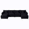 Modern Comfy Deep Seat Modular Sectional Sofa Cloud Couch With Ottoman Modern Comfy Deep Seat Modular Sectional Sofa Cloud Couch With Ottoman