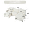 Modern Comfy Deep Seat Modular Sectional Sofa Cloud Couch With Ottoman Modern Comfy Deep Seat Modular Sectional Sofa Cloud Couch With Ottoman