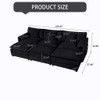 Modern Comfy Deep Seat Modular Sectional Sofa Cloud Couch With Ottoman Modern Comfy Deep Seat Modular Sectional Sofa Cloud Couch With Ottoman