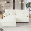 Modern Comfy Deep Seat Modular Sectional Sofa Cloud Couch With Ottoman Modern Comfy Deep Seat Modular Sectional Sofa Cloud Couch With Ottoman