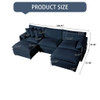 Modern Comfy Deep Seat Modular Sectional Sofa Cloud Couch With Ottoman Modern Comfy Deep Seat Modular Sectional Sofa Cloud Couch With Ottoman