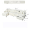 Modern Comfy Deep Seat Modular Sectional Sofa Cloud Couch With Ottoman Modern Comfy Deep Seat Modular Sectional Sofa Cloud Couch With Ottoman