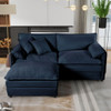 Modern Comfy Deep Seat Modular Sectional Sofa Cloud Couch With Ottoman Modern Comfy Deep Seat Modular Sectional Sofa Cloud Couch With Ottoman