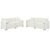 Modern Chenille Oversized Deep Seat Luxury 2 Piece Sofa Set With 4 Pillows
