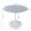 Tulip Table Mid-Century Dining Table With Round MDF Table Top, Pedestal Dining Table, End Table Leisure Coffee Table Tulip Table Mid-Century Dining Table With Round MDF Table Top, Pedestal Dining Table, End Table Leisure Coffee Table