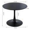 Tulip Table Mid-Century Dining Table With Round MDF Table Top, Pedestal Dining Table, End Table Leisure Coffee Table Tulip Table Mid-Century Dining Table With Round MDF Table Top, Pedestal Dining Table, End Table Leisure Coffee Table