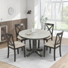 5 Pieces Dining Table And Chairs Set For 4 Persons, Kitchen Room Solid Wood Table With 4 Chairs 5 Pieces Dining Table And Chairs Set For 4 Persons, Kitchen Room Solid Wood Table With 4 Chairs