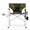 Padded Folding Outdoor Chair With Side Table And Storage Pockets, Lightweight Oversized Directors Chair For Indoor, Outdoor Camping, Picnics And Fishing