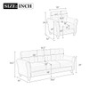 Modern Living Room Sofa Set Linen Upholstered Couch Furniture For Home Office