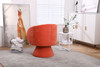 Swivel Accent Chair Armchair, Round Barrel Chair For Living Room Bedroom