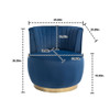 360 Degree Swivel Cuddle Barrel Accent Sofa Chair