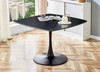 Table Mid-Century Dining Table For 4-6 People With Round MDF Table Top, Pedestal Dining Table, End Table Leisure Coffee Table