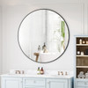 Wall Circular Mirror Metal Framed Mirror Round Vanity Mirror Dressing Mirror, For Bathroom, Living Room, Bedroom Wall Decor Wall Circular Mirror Metal Framed Mirror Round Vanity Mirror Dressing Mirror, For Bathroom, Living Room, Bedroom Wall Decor