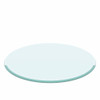 30" Round Tempered Glass Table Top Clear Glass 2 / 5" Thick Beveled Polished Edge - Transparent