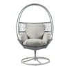 Reno - Outdoor Wicker Swivel Lounge Chair - Light Gray