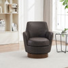 Swivel Accent Chairs Armchair With Stainless Steel Base