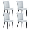 Modern Minimalist Dining Chairs With Metal Legs Modern Minimalist Dining Chairs With Metal Legs