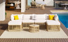 Outdoor Patio Furniture, All-Weather Rattan Sectional Sofa Set With Thick Cushions And Pillows, Freely Combined Conversation Sets For Garden, Backyard, Balcony